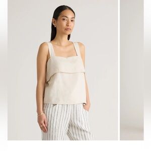 Quince 100% European Linen Square Neck Tank